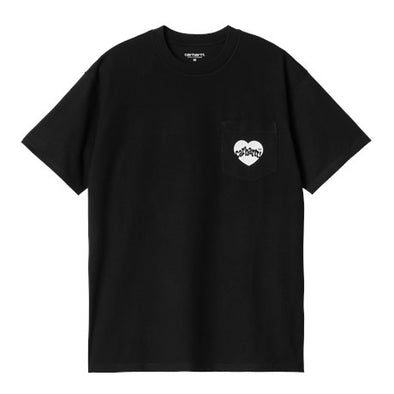 Carhartt WIP Amour Pocket T-Shirt - Black/White