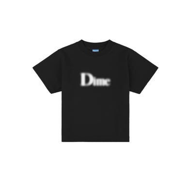 Dime Kids Classic Blurry T-Shirt - Black