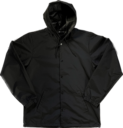 Menu Waterproof Hooded Jacket - Black/Black