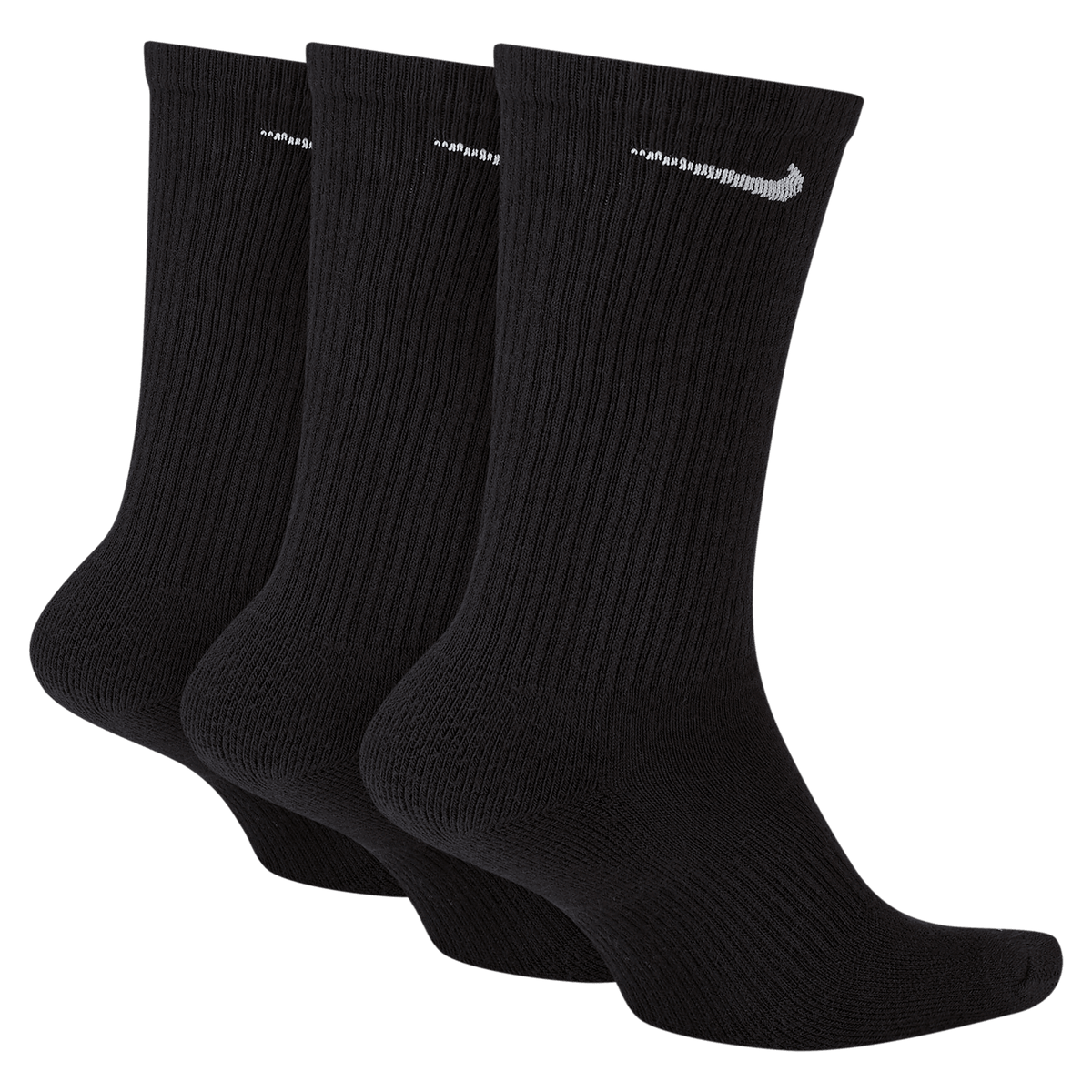 Nike Everyday Cush Crew Socks 3 Pack Black White