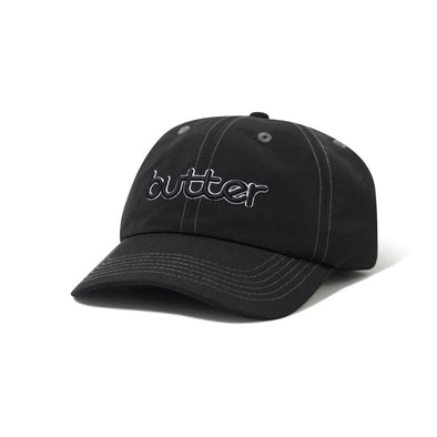 Butter Goods Alpine 6 Panel Cap - Black