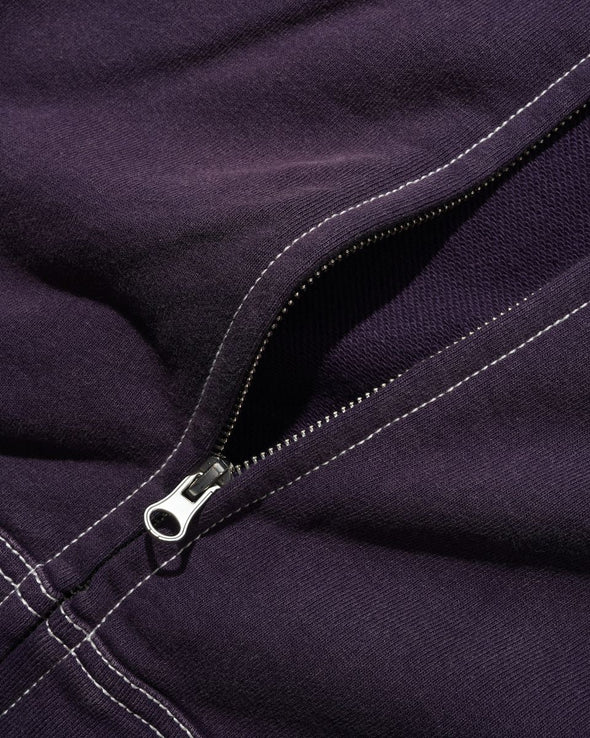Butter Goods Sketch Zip Hood - Eggplant