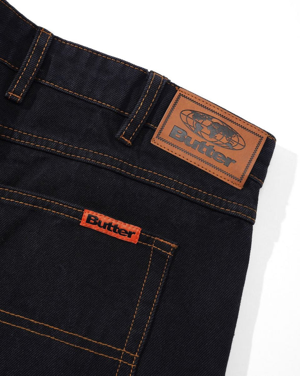 Butter Goods Baggy Denim Jeans - Washed Black