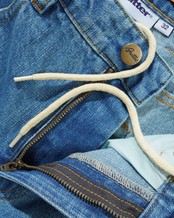Butter Goods Weathergear Denim Jeans - Streaky Indigo