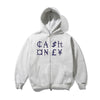 Cash Only Currency Zip-Up Hoodie - Ash