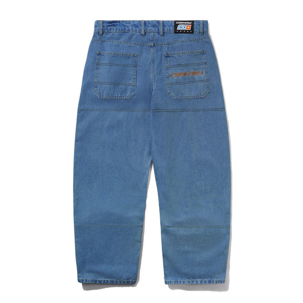 Cash Only Aleka Denim Jeans - Distressed Mid Blue