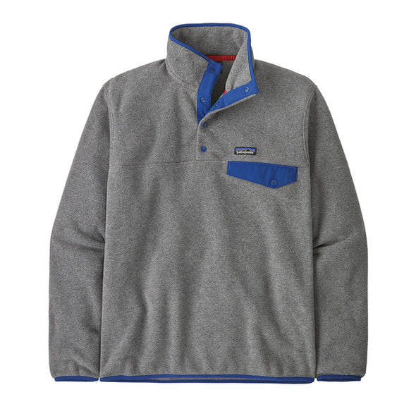 Patagonia LW Synchilla Snap-T P/O - Nickel w/Clement Blue