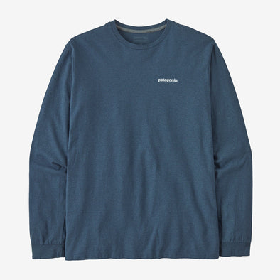 Patagonia L/S P-6 Logo Responsibili-Tee - Utility Blue