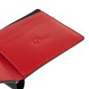 Dime Leather Bifold Wallet - Black/Cherry