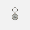 Dime Iced Out Keychain - Silver