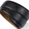 Dime Checkered Leather Belt - Black