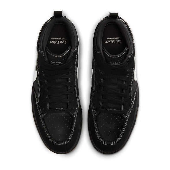 Nike SB React Leo - Black/White-Black-Gum Lt. Brown