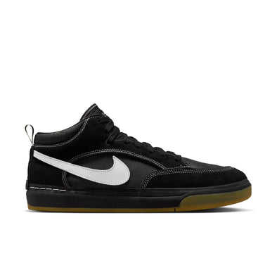 Nike SB React Leo - Black/White-Black-Gum Lt. Brown