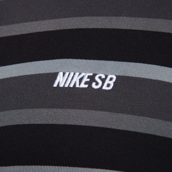 Nike SB Striped Zip-Hoodie - Cool Grey/Anthracite/White