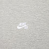 Nike SB Essentials Logo Hoodie - Dk Grey Heather/White