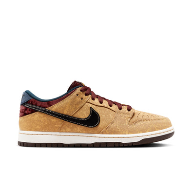 Nike SB Dunk Low Pro "City Of Cinema" - Celestial Gold/Black-Dk Team Red