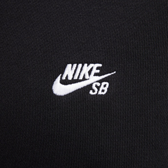 Nike SB Essentials Logo Zip Hoodie - Black/White