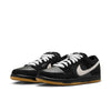 Nike SB Dunk Low Pro - Black/White-Black-Gum Lt. Brown