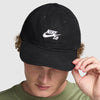 Nike SB Club Unstructured Cap - Black/White