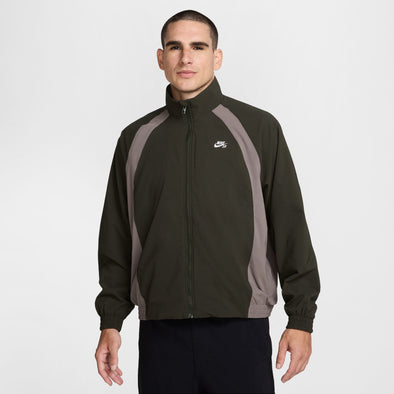 Nike SB DF Full Zip Woven Jacket - Sequoia/Cave Stone/White