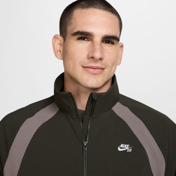 Nike SB DF Full Zip Woven Jacket - Sequoia/Cave Stone/White