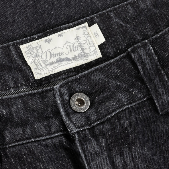 Dime Relaxed Denim Pants - Sandblaster Black