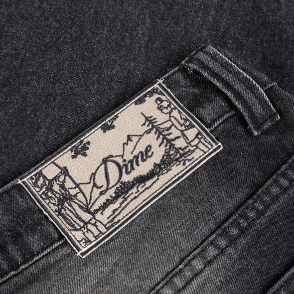 Dime Relaxed Denim Pants - Sandblaster Black