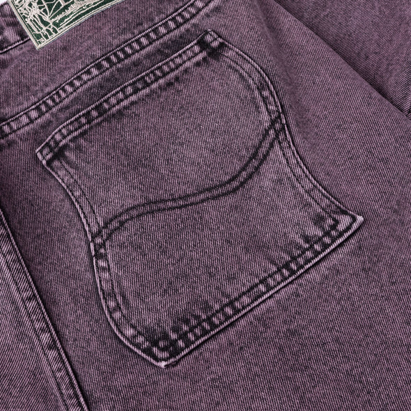 Dime Classic Relaxed Denim Pants - Overdyed Plum