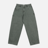 Dime Baggy Denim Pants - Overdyed Green