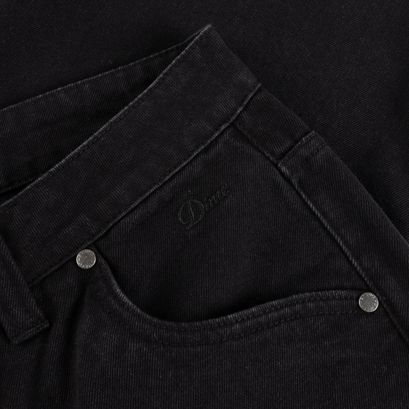 Dime Relaxed Denim Pants - Black