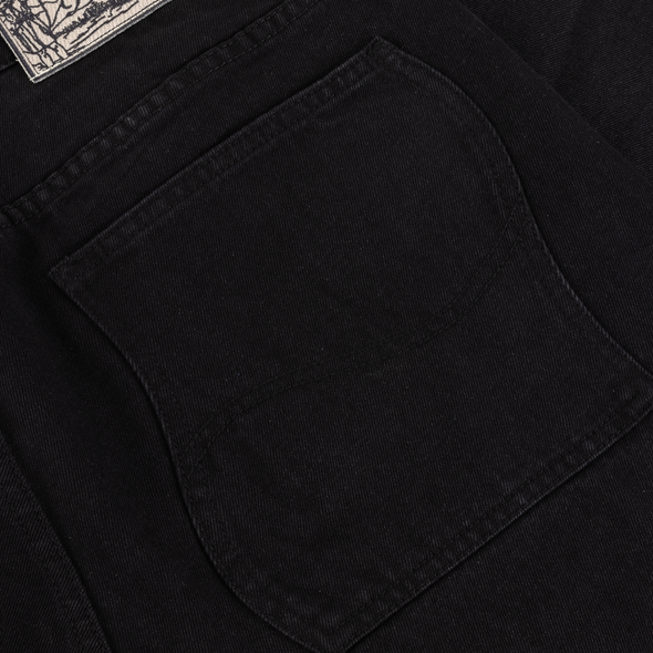 Dime Relaxed Denim Pants - Black