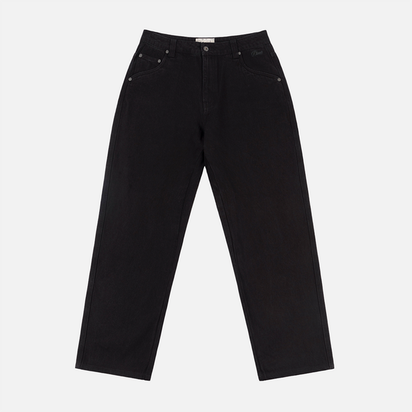Dime Relaxed Denim Pants - Black