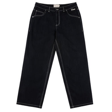 Dime Classic Relaxed Denim Pants - Black/Contrast Stitch