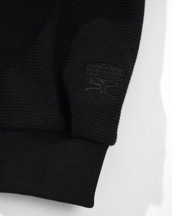 Butter Goods Basic Waffle L/S Tee - Black