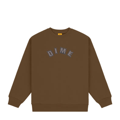 Dime Choppers Crewneck - Dark Brown