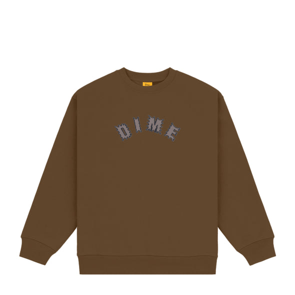 Dime Choppers Crewneck - Dark Brown