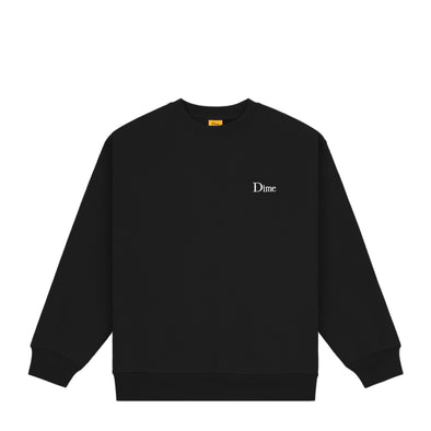 Dime Classic Small Logo Crewneck - Black