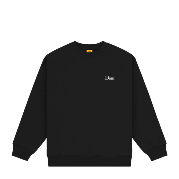 Dime Classic Small Logo Crewneck - Black