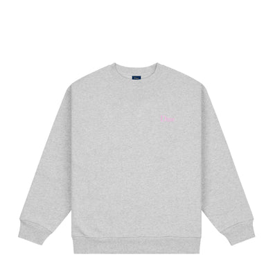 Dime Classic Small Logo Crewneck - Heather Grey