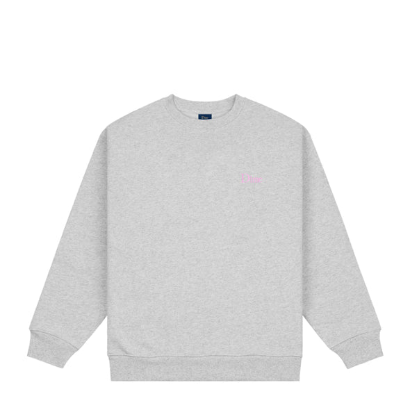 Dime Classic Small Logo Crewneck - Heather Grey