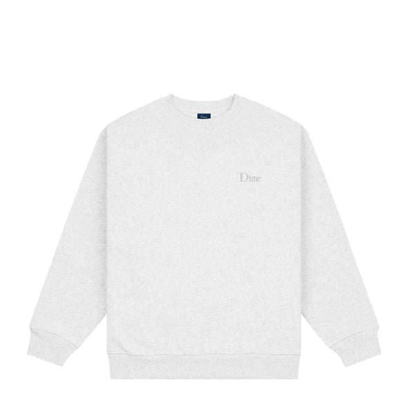 Dime Classic Small Logo Crewneck - Ash