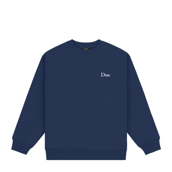 Dime Classic Small Logo Crewneck - Navy