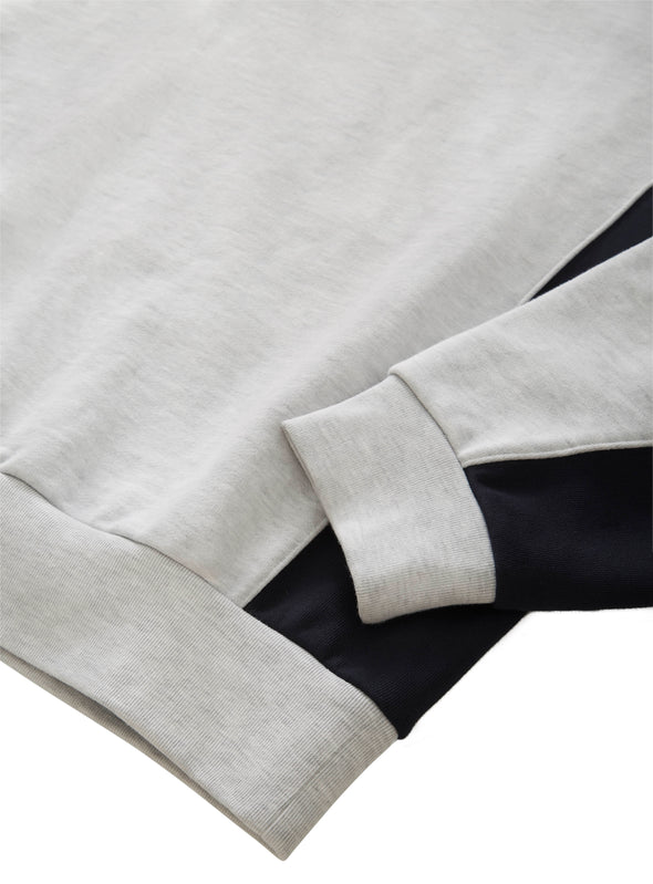 Grand Collection Collared Sweatshirt - Heather Grey