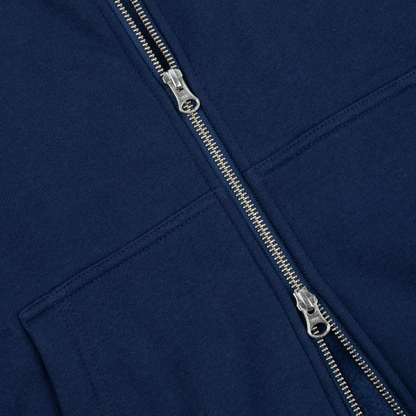 Dime Cursive Zip-Hoodie - Navy