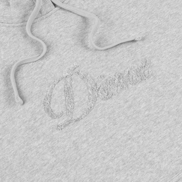 Dime Cursive Logo Hoodie - Heather Grey