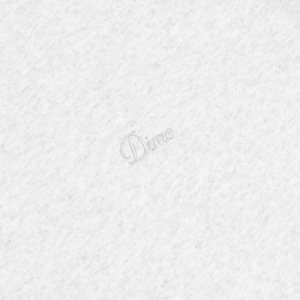 Dime Cursive Small Logo Crewneck - Ash