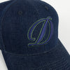 Dime Cursive D Full Fit Cap - Indigo Denim