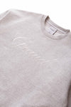 Grand Collection Big Script Crewneck - Ash