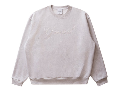 Grand Collection Big Script Crewneck - Ash