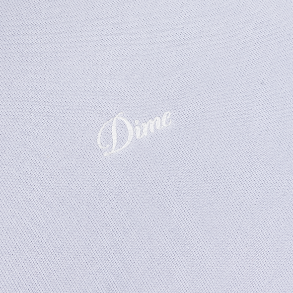 Dime Cursive Small Logo Hoodie - Gray Lavender